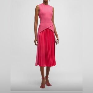 Stunning Oscar De La Renta Pink Sleeveless Dress 👗🩷⭐️🩷